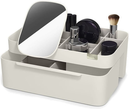 Joseph Joseph Θήκη Οργάνωσης Καλλυντικών Μπεζ Cosmetics Organiser With Mirror
