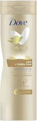 Dove Body Love Care + Visible Glow Self Tanning Lotion Body Light / Medium Light to Medium 400ml Dove Body Love Care + Visible Glow Self Tanning Lotion Body Light / Medium Light to Medium 400ml