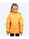 Kids' Quilted Jacket Short with Hood Orange