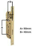 AGB Χωνευτή Κλειδαριά (40-90) σε Χρυσό Χρώμα