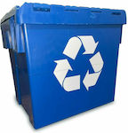 Green City International Recycling Plastic Waste Bin 33lt Blue