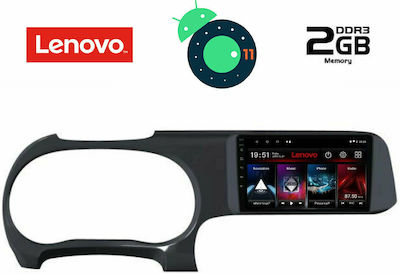 Lenovo Sistem Audio Auto pentru Audi A7 Hyundai i10 2020 (Bluetooth/USB/AUX/WiFi/GPS/Apple-Carplay/Partitură) cu Ecran Tactil 9" DIQ_LVB_4225