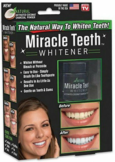 Miracle Teeth Teeth Whitening Powder with Activated Carbon 20gr