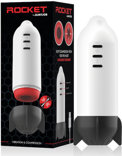 Jamyjob Jamyjob Rocket Masturbator με Δόνηση Masturbator Soft Compression Tech & Vibration