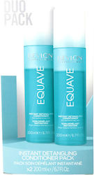 Revlon Equave Instant Detangling Conditioner για Ξηρά Μαλλιά 2x200ml
