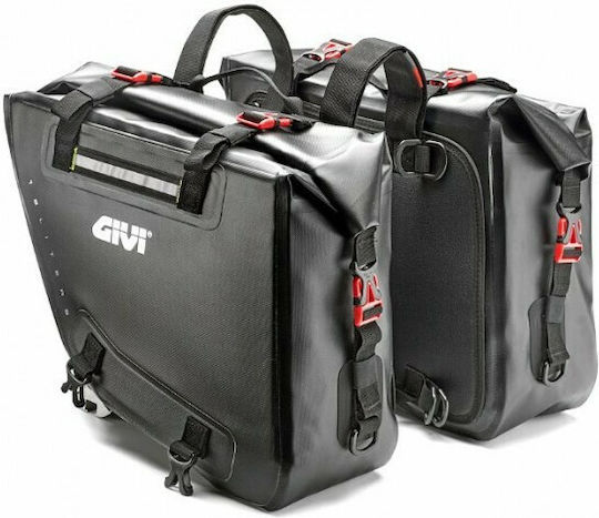 Givi Σετ Σαμάρια Μοτοσυκλέτας 15lt σε Μαύρο Χρώμα