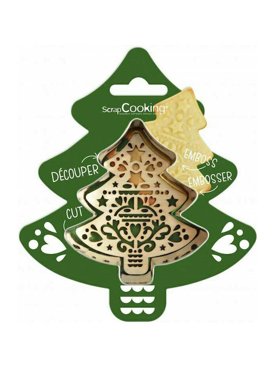 Scrap Cooking Christmas Sweets Pan/Mold Wooden Silver