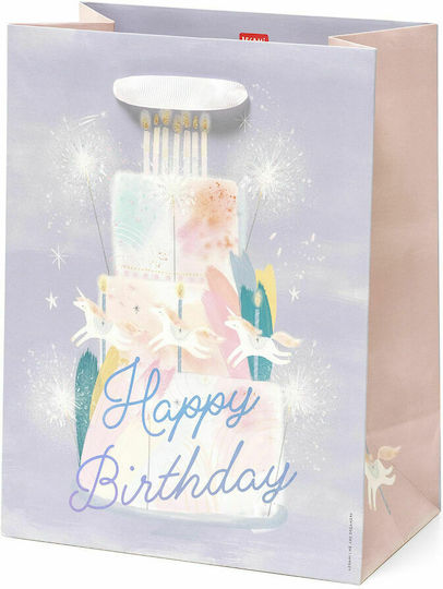 Legami Milano Unicorn Cake Χάρτινη Τσάντα για Δώρο με Θέμα "Μονόκεροι" Μωβ