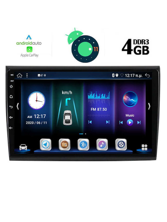 Lenovo Sistem Audio Auto pentru Fiat Felicitări 2007 (Bluetooth/USB/AUX/WiFi/GPS/Apple-Carplay/Partitură) cu Ecran Tactil 9" DIQ_BXD_6136