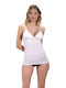 Women's T-Shirt with Spaghetti Strap White
