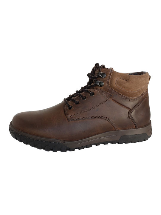 Men's Leather Outdoors Boots 420054 OUTPUT Brown.