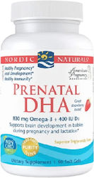 Nordic Naturals Prenatal DHA Рибено масло 830мг 90 жулими таблетки