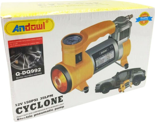 Andowl Tire Pumpe Qdq992 mit Kabel 12V
