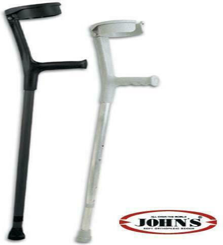 Johns 15240 Elbow Crutch Aluminum Elbow Crutches Canadensis Black 2 Pieces 15240