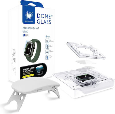 Whitestone Dome 2pack Tempered Glass Προστατευτικό Οθόνης για το Apple Watch 41mm