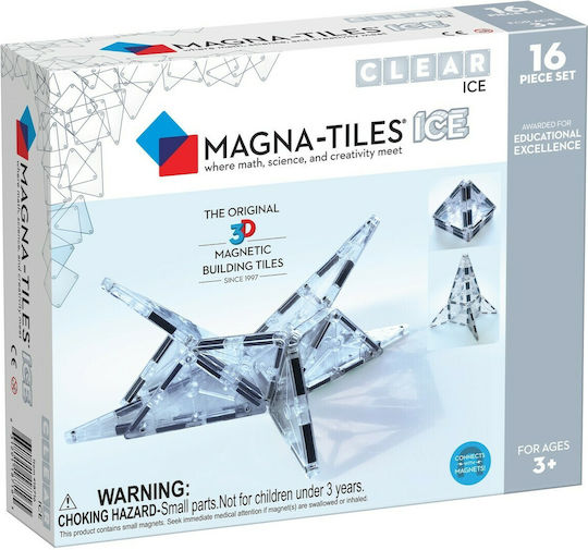 Magna-Tiles Magnetisches Bauspielzeug Ice für Kinder ab 3+ Jahre alt Jahren