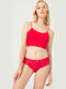 Women's String with Lace Red
