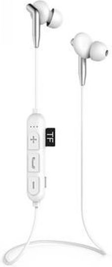Yookie K340 In-ear Bluetooth Handsfree Ακουστικά Λευκά