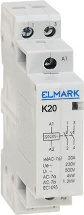 Elmark K20 Phase 2-Pole Power Relay 40A 230V 23017