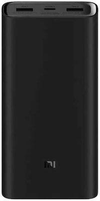 Xiaomi Mi Power Bank 20000mAh 50W mit 2 USB-A Anschlüssen und USB-C Anschluss Schwarz