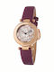 Folli Follie Women's Watch with Purple Leather Strap