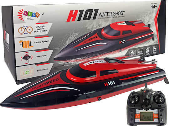 Lean Toys Powerboat H101 Teleghidat Navă Roșu