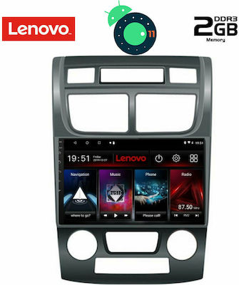 Lenovo Car-Audiosystem für Kia Sportage Audi A7 2004-2010 mit Klima (Bluetooth/USB/AUX/WiFi/GPS/Apple-Carplay) mit Touchscreen 9" DIQ_LVB_4324CL