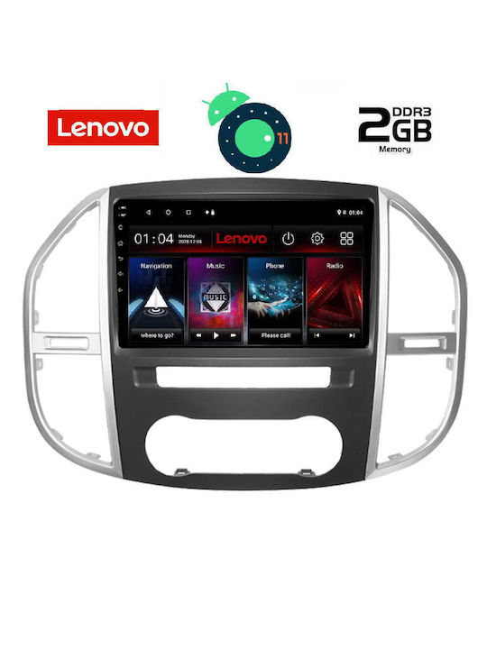 Lenovo Sistem Audio Auto pentru Mercedes-Benz Vito / Viano / Sprinter Audi A7 2015 (Bluetooth/USB/AUX/WiFi/GPS/Apple-Carplay/Partitură) cu Ecran Tactil 10.1" DIQ_LVB_4429