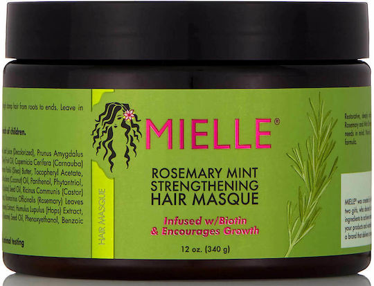 Mielle Organics Rosemary Minze Stärkung Haarmaske für Haarausfall 340g