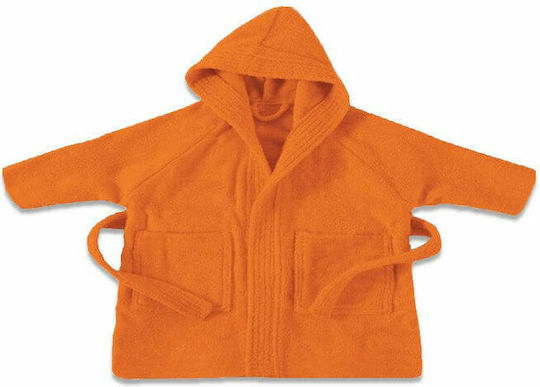 Halat de Baie pentru Copii Orange cu Glugă