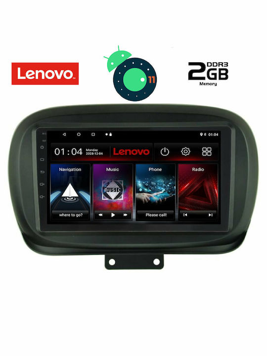 Lenovo Ηχοσύστημα Αυτοκινήτου για Fiat 500X 2014 (Bluetooth/USB/WiFi/GPS) με Οθόνη Αφής 9"