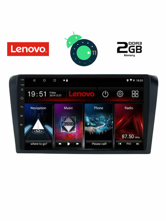 Lenovo LVB 4365_GPS Ηχοσύστημα Αυτοκινήτου για Mazda 3 2003-2008 (Bluetooth/USB/WiFi/GPS) με Οθόνη Αφής 9"