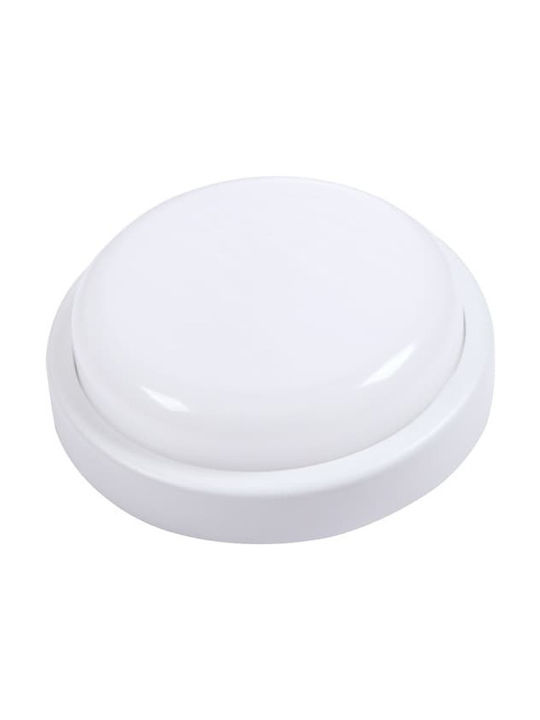 Elmark Outdoor Ceiling Flush Mount with Integrated LED in White Color 95BLN1540/WH