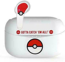 OTL Pokémon Poké ball In-ear Bluetooth Handsfree Earphones with Charging Case Whitά