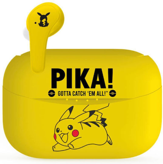 OTL Pokémon Pikachu In-ear Bluetooth Handsfree Earphones with Charging Case Yellow