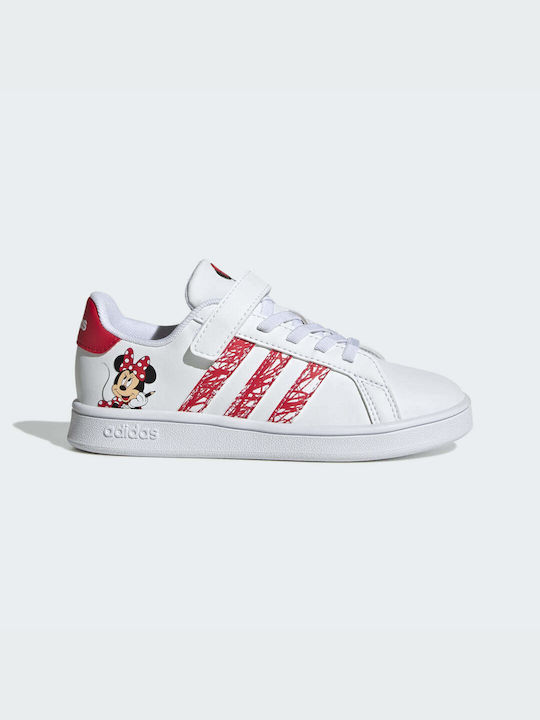 Adidas Παιδικά Sneakers Disney Minnie Mouse Grand Court Cloud White / Ray Red