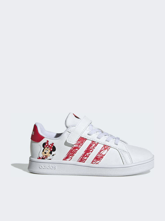 Grand Court Grand Court Kids Sneakers with Scratch Cloud White / Ray Red