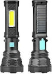 Rechargeable Flashlight LED Dual Function 828