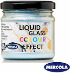 Mercola Liquid Glass Effect Vopsea pentru pictură Albă pentru Sticlă lichidă Πέρλα σε Σκόνη 30ml