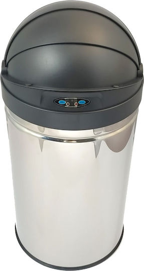 Ecosales Ecosales Waste Bin Bubble Dhole Stainless Steel with Sensor Silver 30lt