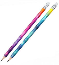 Maped Cosmic Pencil HB with Eraser (Μiscellaneous colours)