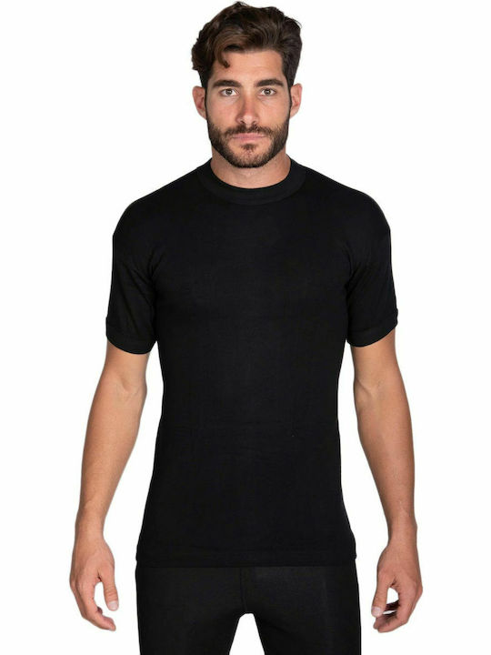 Jokers Men's Undershirt Short-sleeved in Black Color Jokers Men's Undershirt Short-sleeved in Black Color
