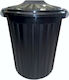 Cyclops Plastic Waste Bin 40lt Black