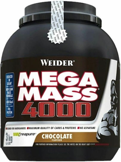 Weider Mega Mass 4000 Creapure mit Kreatin & Geschmack Schokolade 3kg