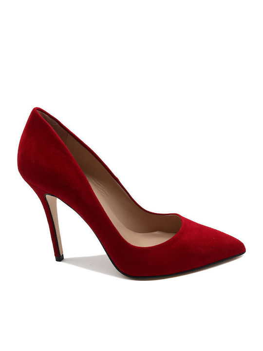 Mourtzi Leder Pumps mit Stiletto-Absatz Rot