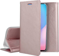 Forcell Magnet Wallet Πλαστικό Ροζ Χρυσό (Redmi 9T)