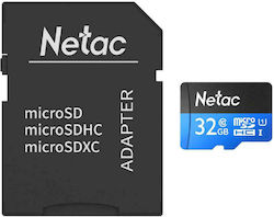 Netac P500 Standard microSDHC 32GB Clasa 10 U1 UHS-I cu adaptor