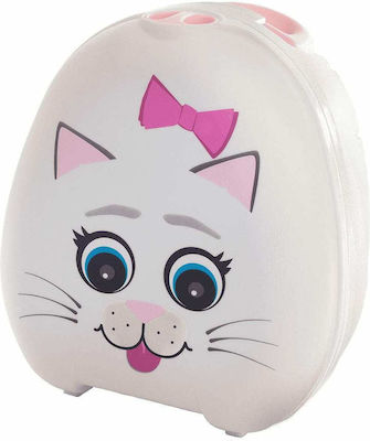 My Carry Potty Portable Potty Cat with Lid Pink