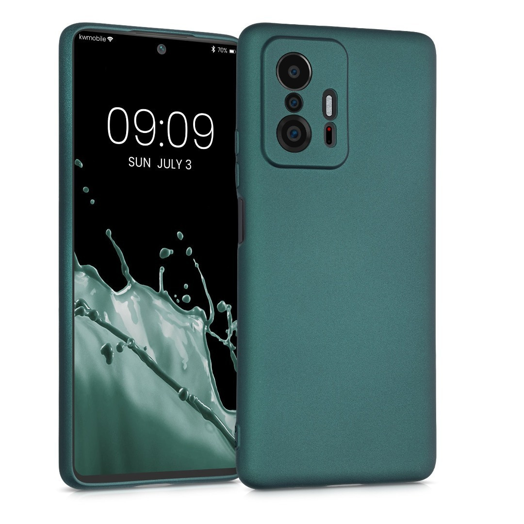 KWmobile Back Cover Σιλικόνης Metallic Petrol (Xiaomi 11T / 11T Pro
