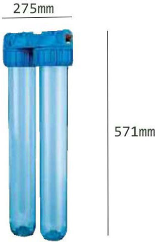 Atlas Filtri Master Duplex Plus 3P BFO SX TS Water Filtration System Double Central Supply Micron 1'' 191212